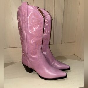 Jeffrey Campbell Dagget Pink Cowboy Boots Size 12